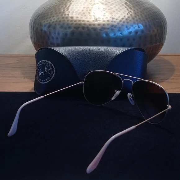 Ray-Ban Gold / Smoked Amber Brown Aviator Sunglasses - Picture 2 of 10